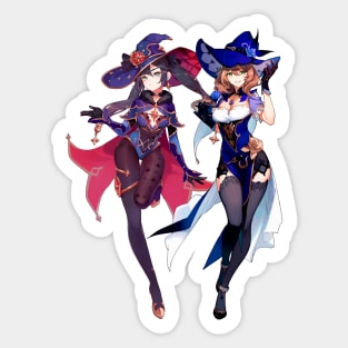 Mona and Lisa Sticker